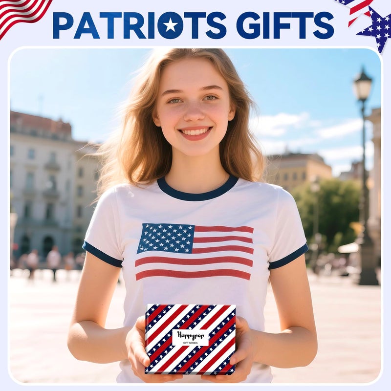 Happy Pop HAPPYPOP Patriots Gifts for Women - American Flag Republican Gifts for Women, 4th of July Socks, President Socks - Image 2